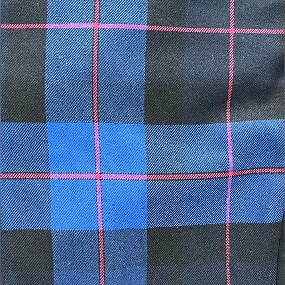 🇨🇦 Y2K Tristan Blue Plaid Pants Low Rise Slim fit Size 9 Emo Alt Punk Indie - Picture 4 of 6